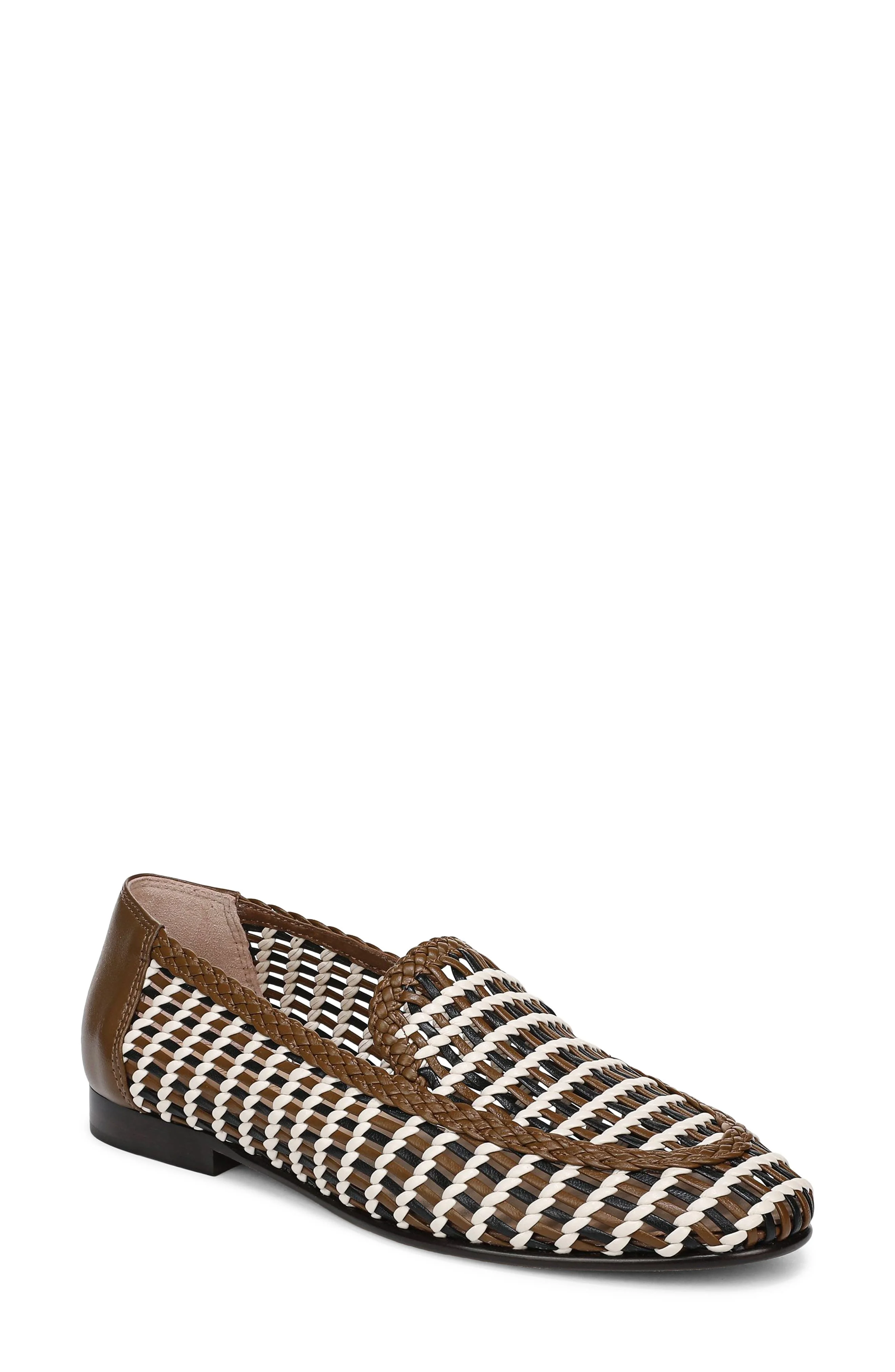 Veronica Beard Prilla Woven Loafer in Brown Multi at Nordstrom - 1