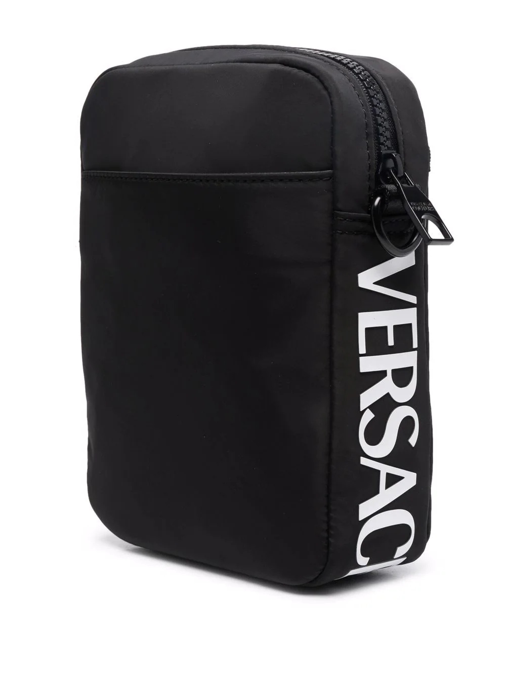 embossed-logo zipped messenger bag - 3