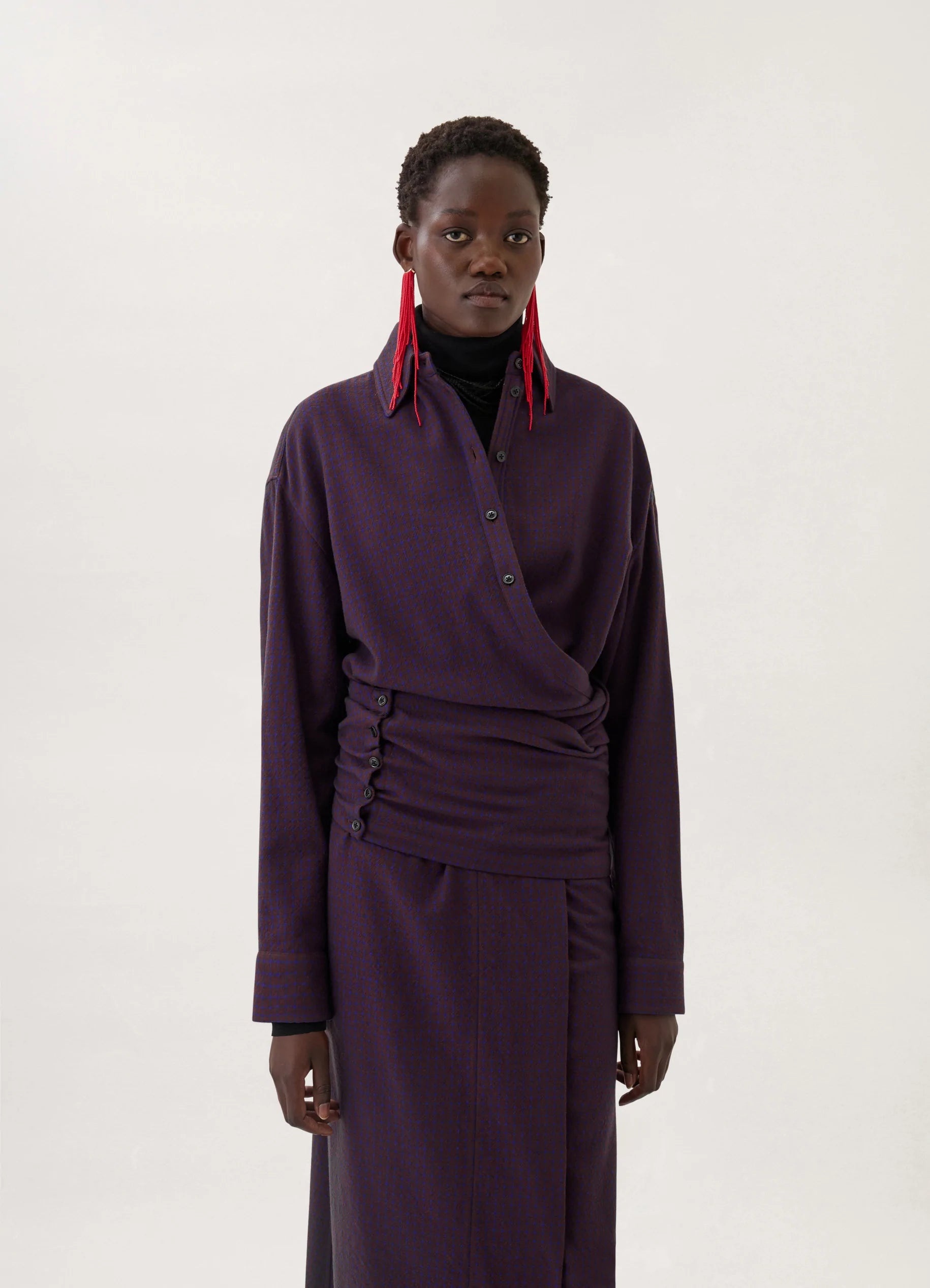 WRAP DRESS
CHECKED WOOL - 3