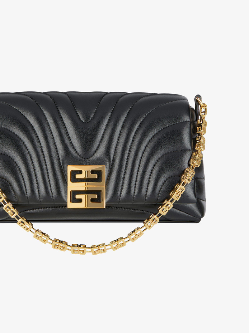 SMALL 4G SOFT BAG IN QUILTED LEATHER WITH CHAIN 8