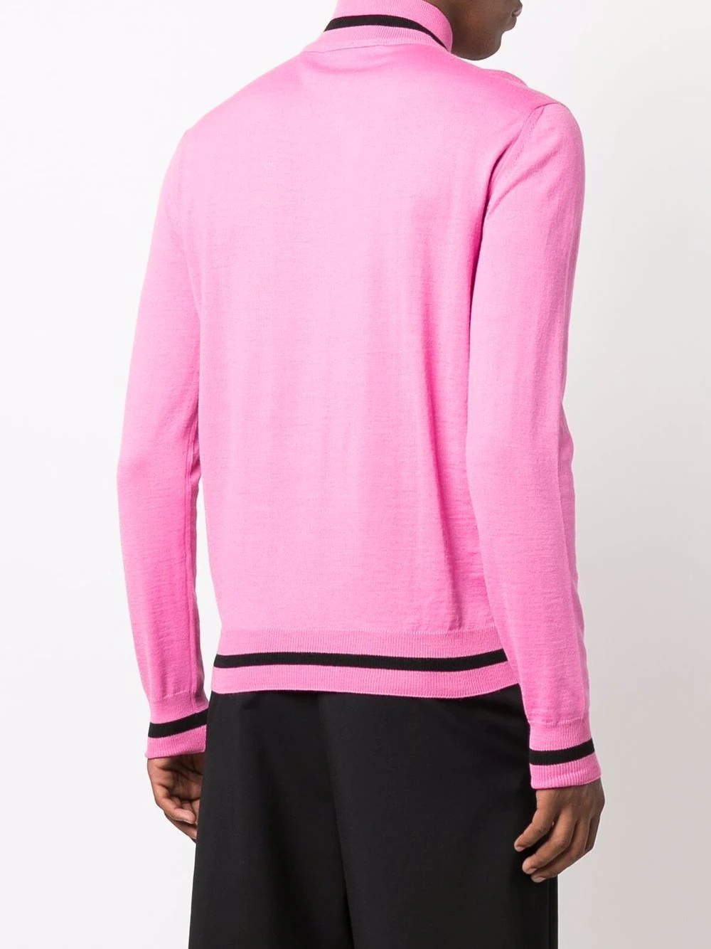 logo-trim high-neck jumper - 4