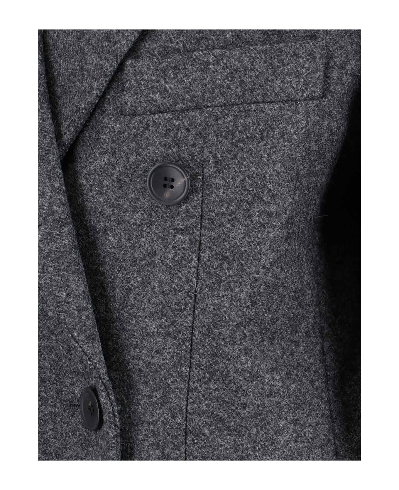Double-breasted Coat - 4