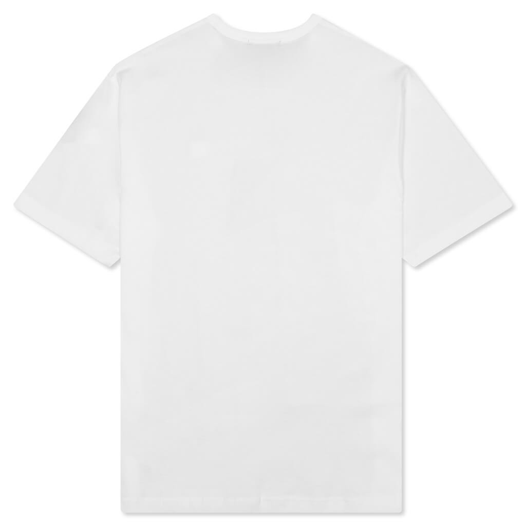 ACNE STUDIOS FACE PATCH T-SHIRT - OPTIC WHITE - 2