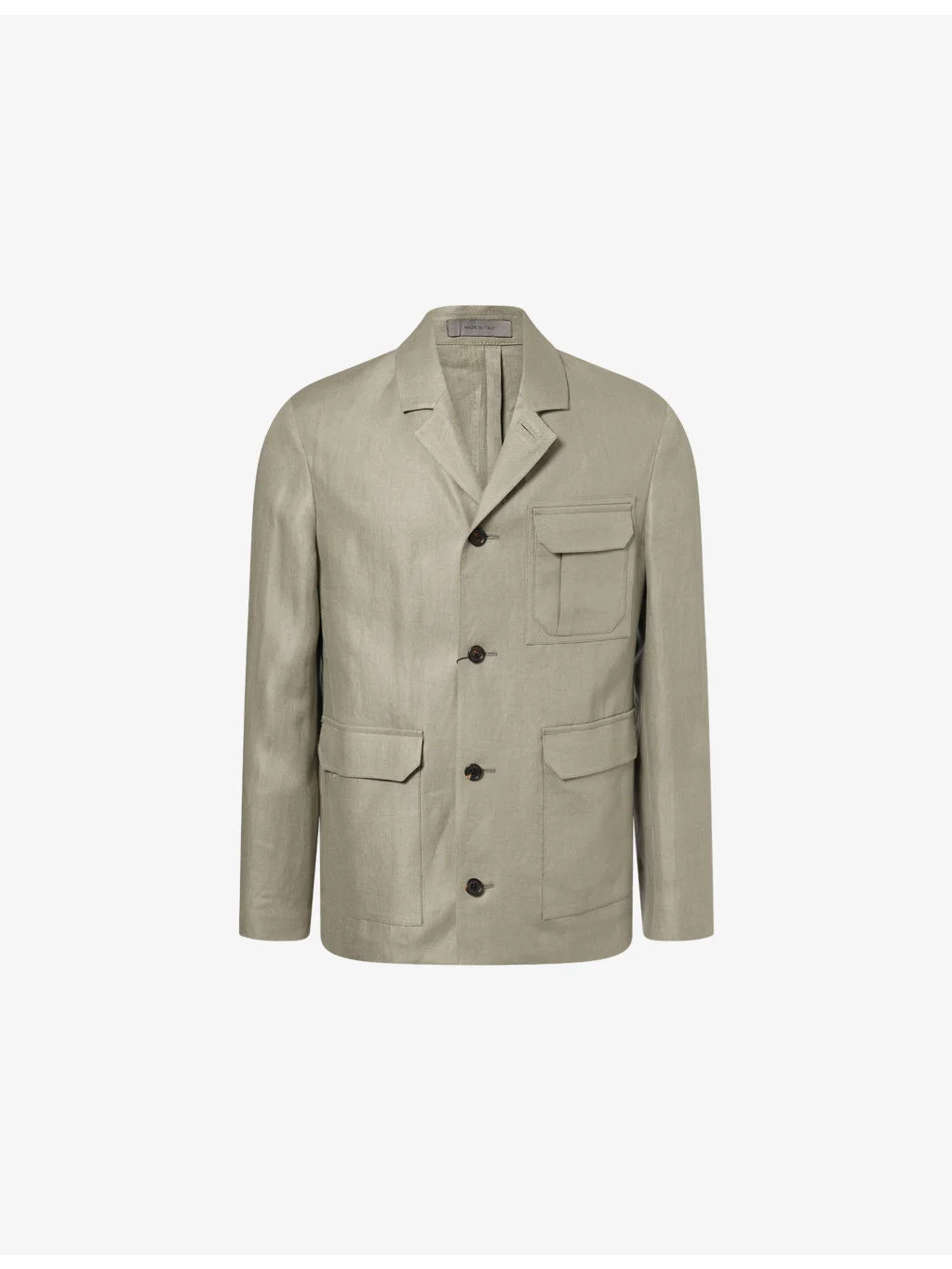 Patch-Pocket Cotton Jacket - 1