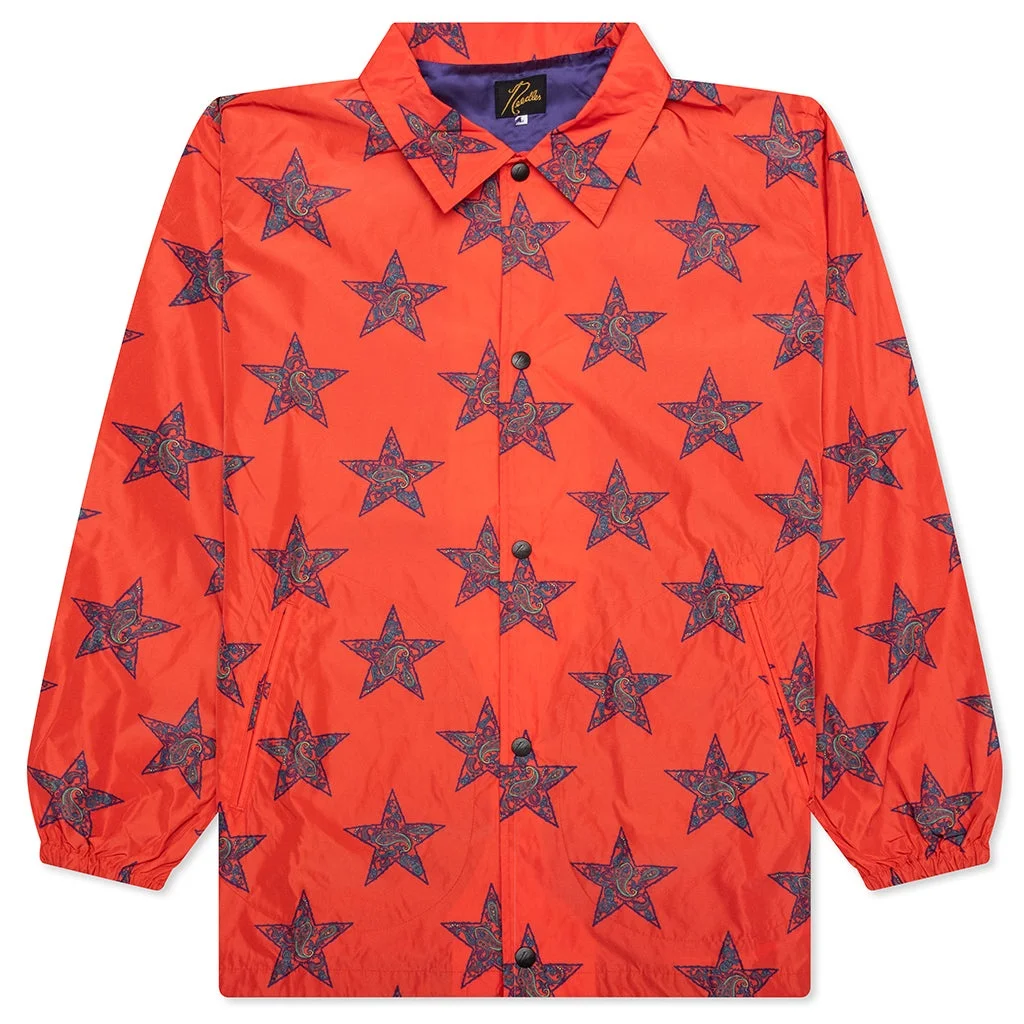 COACH JACKET - RED/STAR - 1