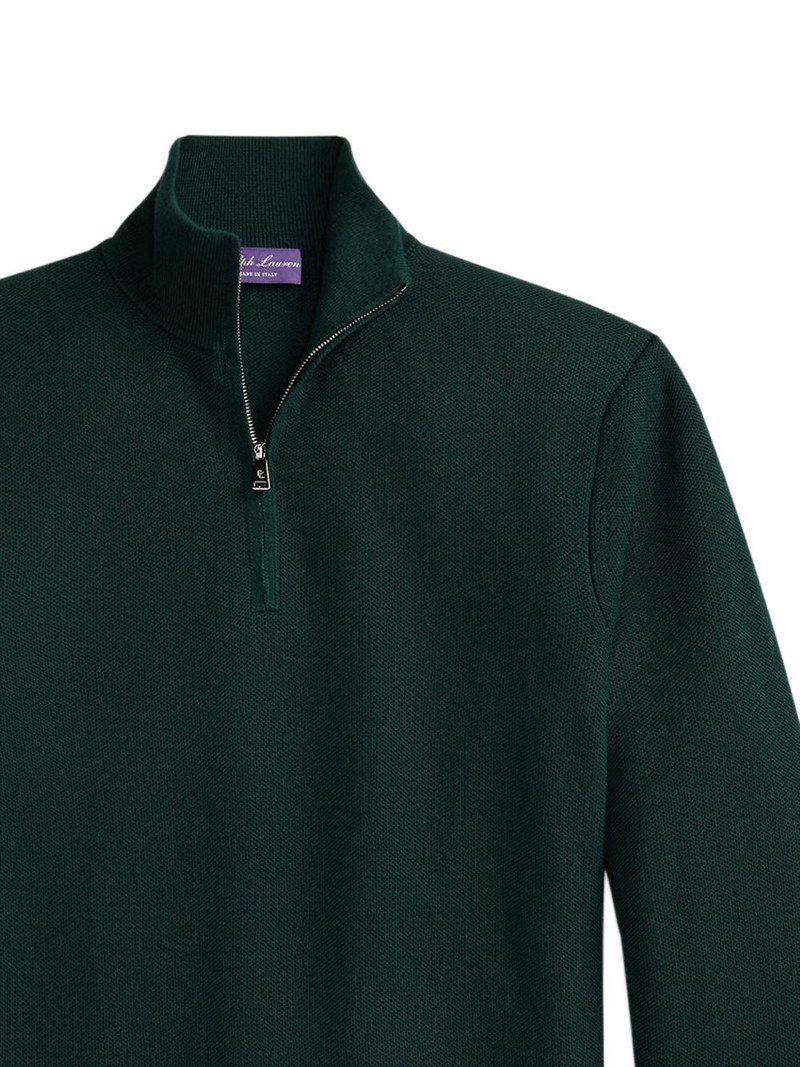 Ralph Lauren double piqué half-zip sweater outlook