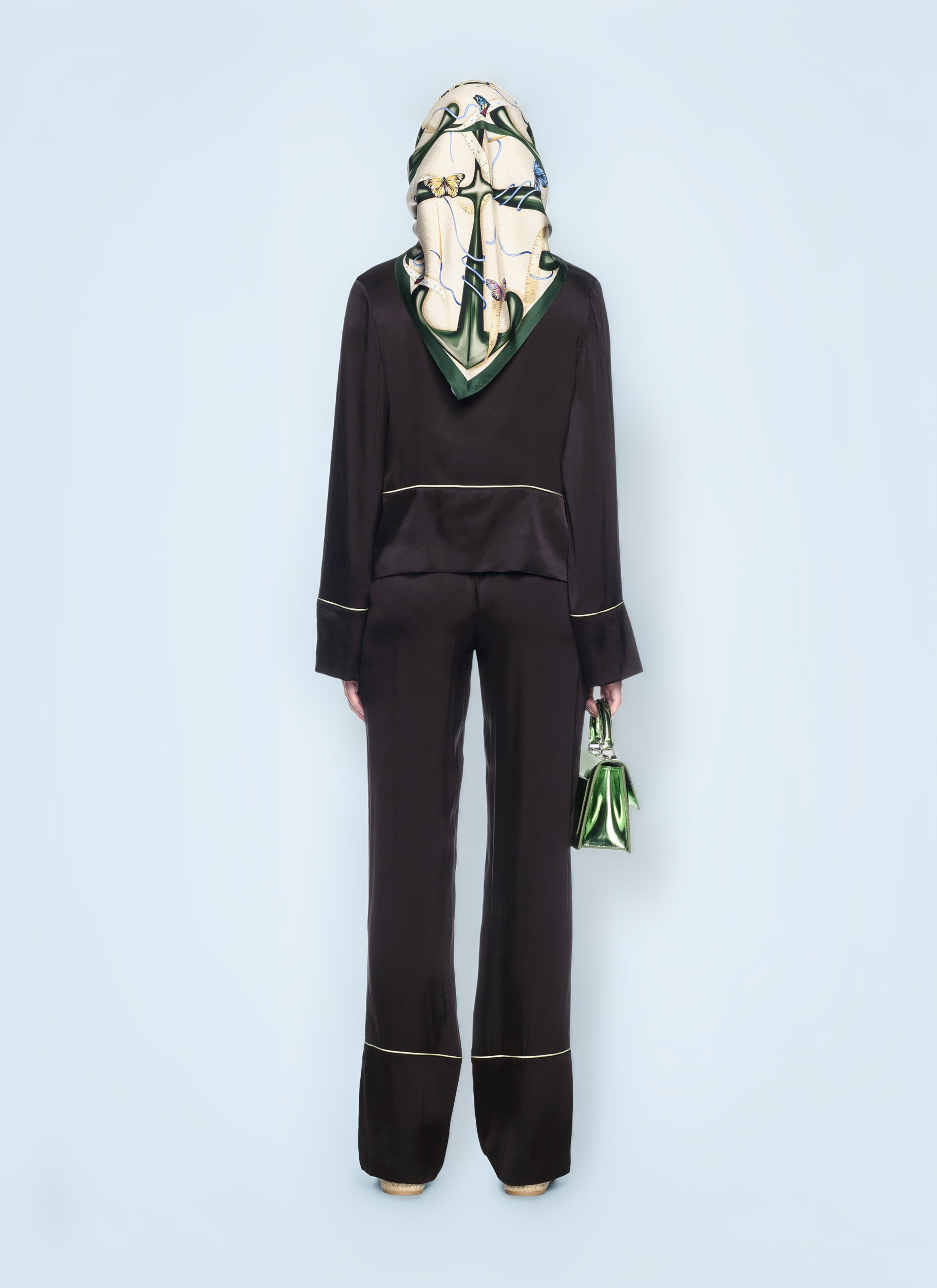 Off White Women Satin Pants - 3
