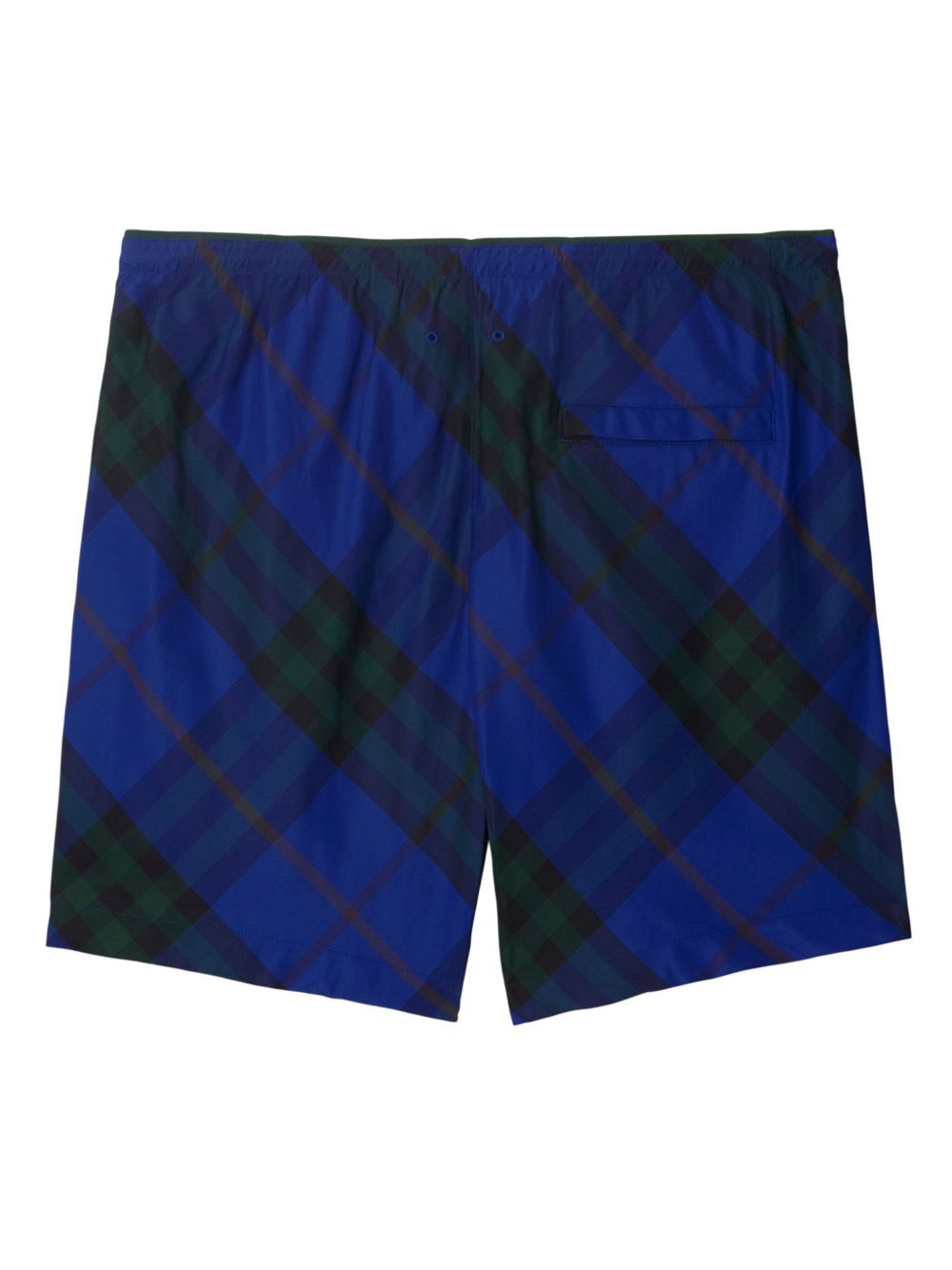 checkered twill swim shorts - 2