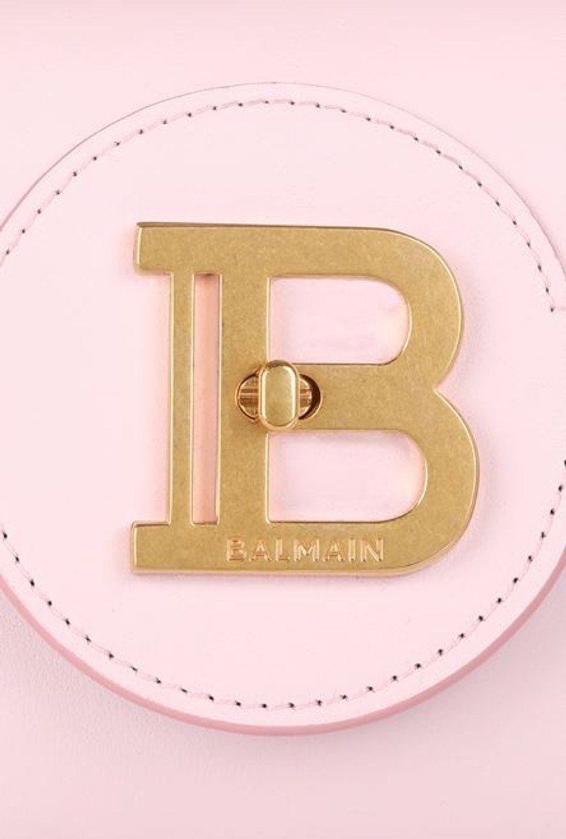 Smooth pastel pink leather B-Buzz 23 clutch bag 5