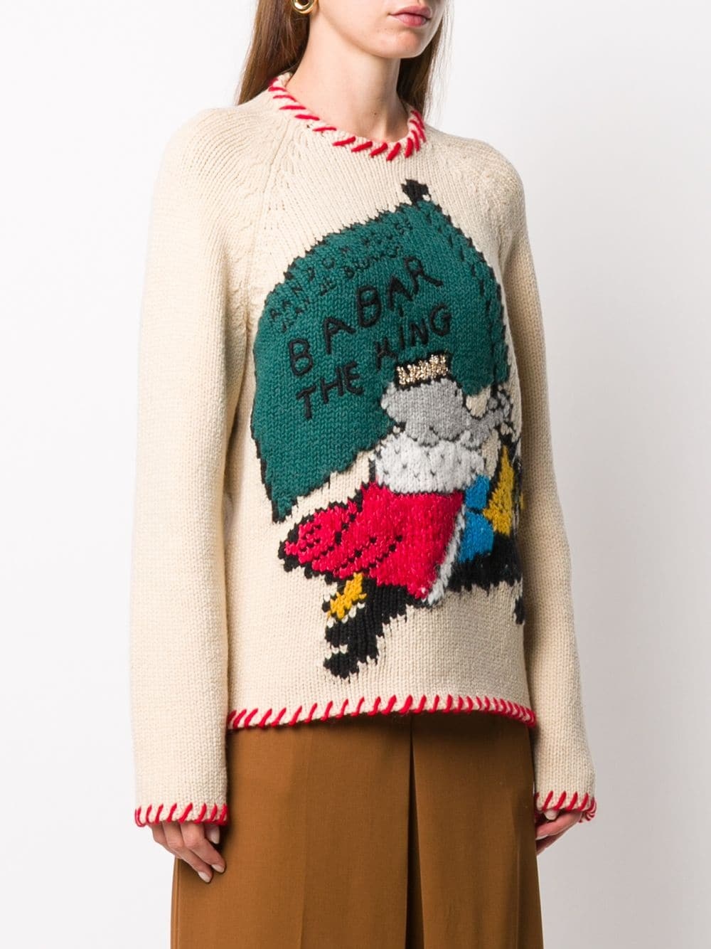 Babar the King crew-neck jumper - 3