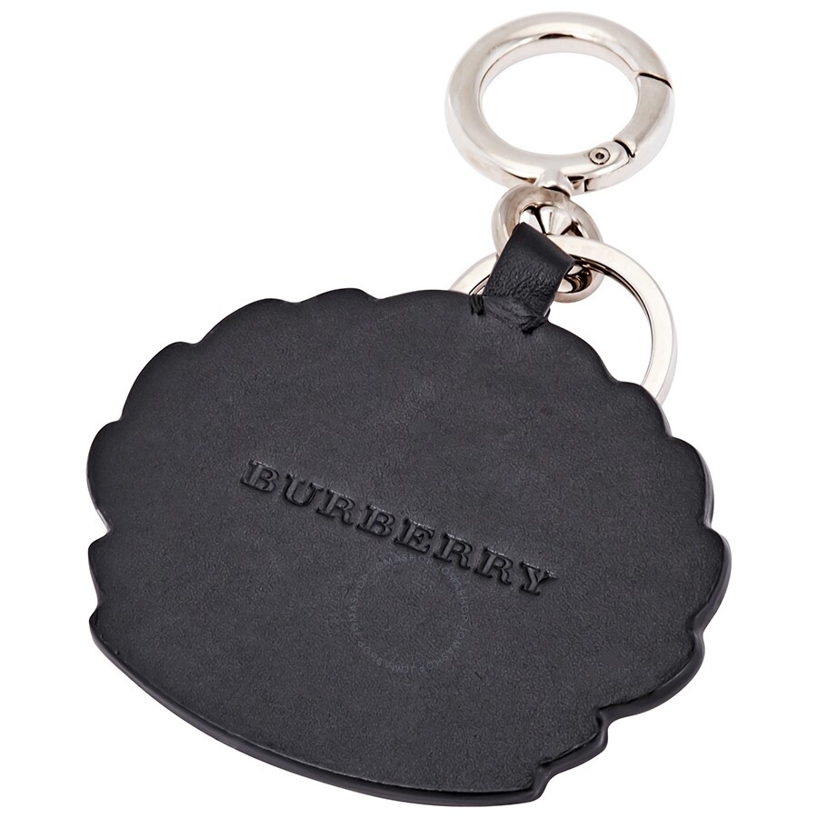 Burberry Embroidered Archive Logo Leather Key Charm - 2