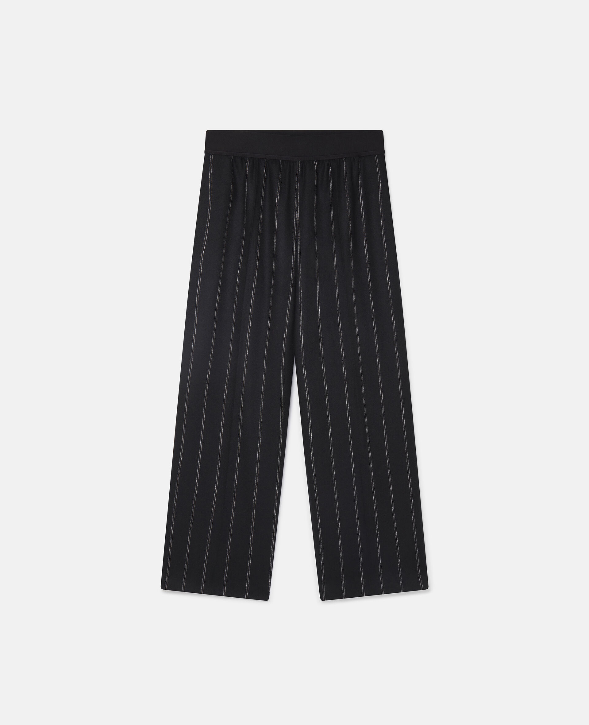 Stella By Stella Chalk Striped Cropped Wool Trousers - 1
