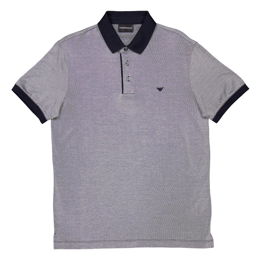 Emporio Armani Lyocell-Blend Striped Polo Shirt - 4