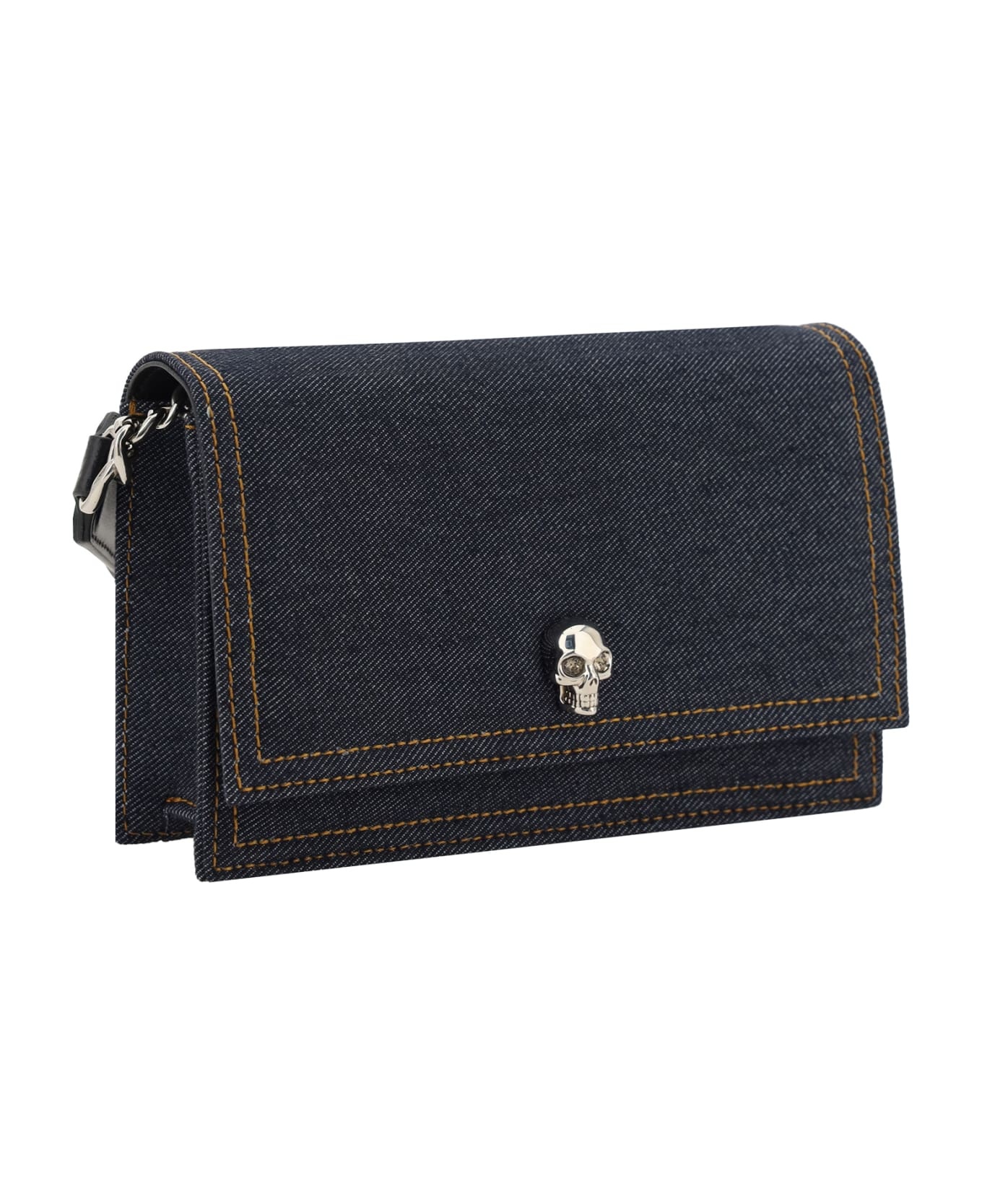 Denim Flap Shoulder Bag - 2