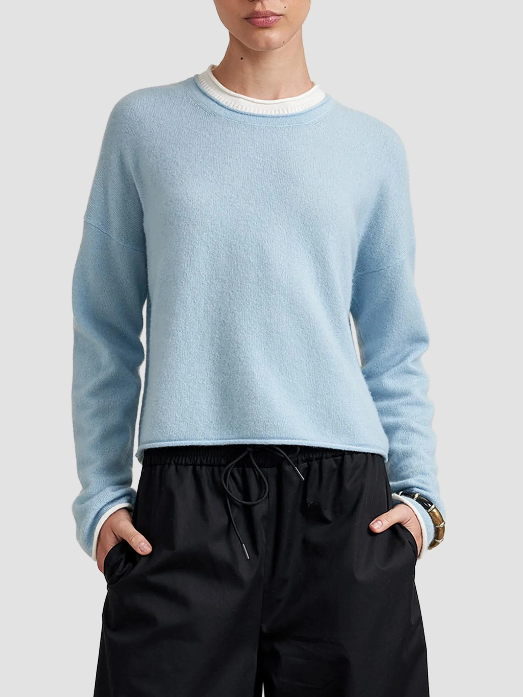 Women's Dominick Sweater - Sky Blue - 1