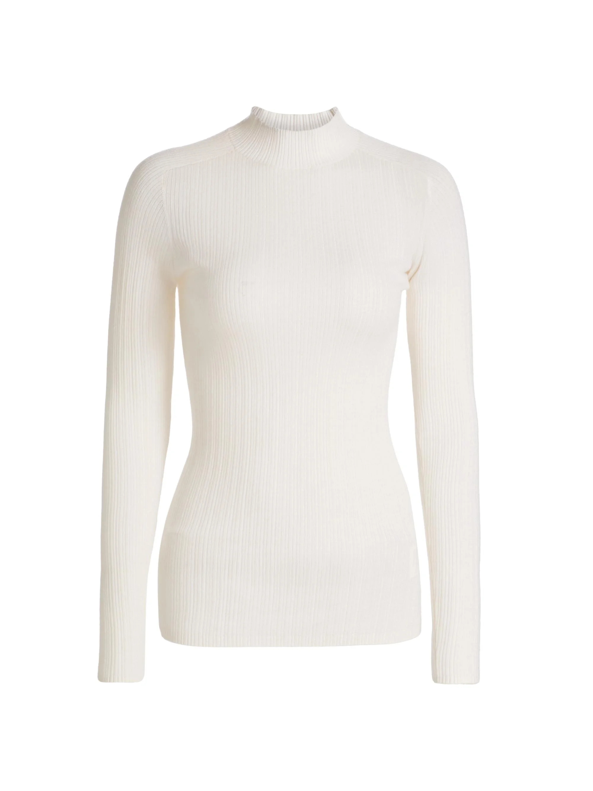 Women's Davina Ribbed Cashmere Sweater - Ivory - 1