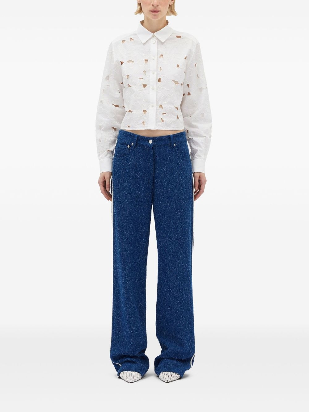 bouclé trousers - 2