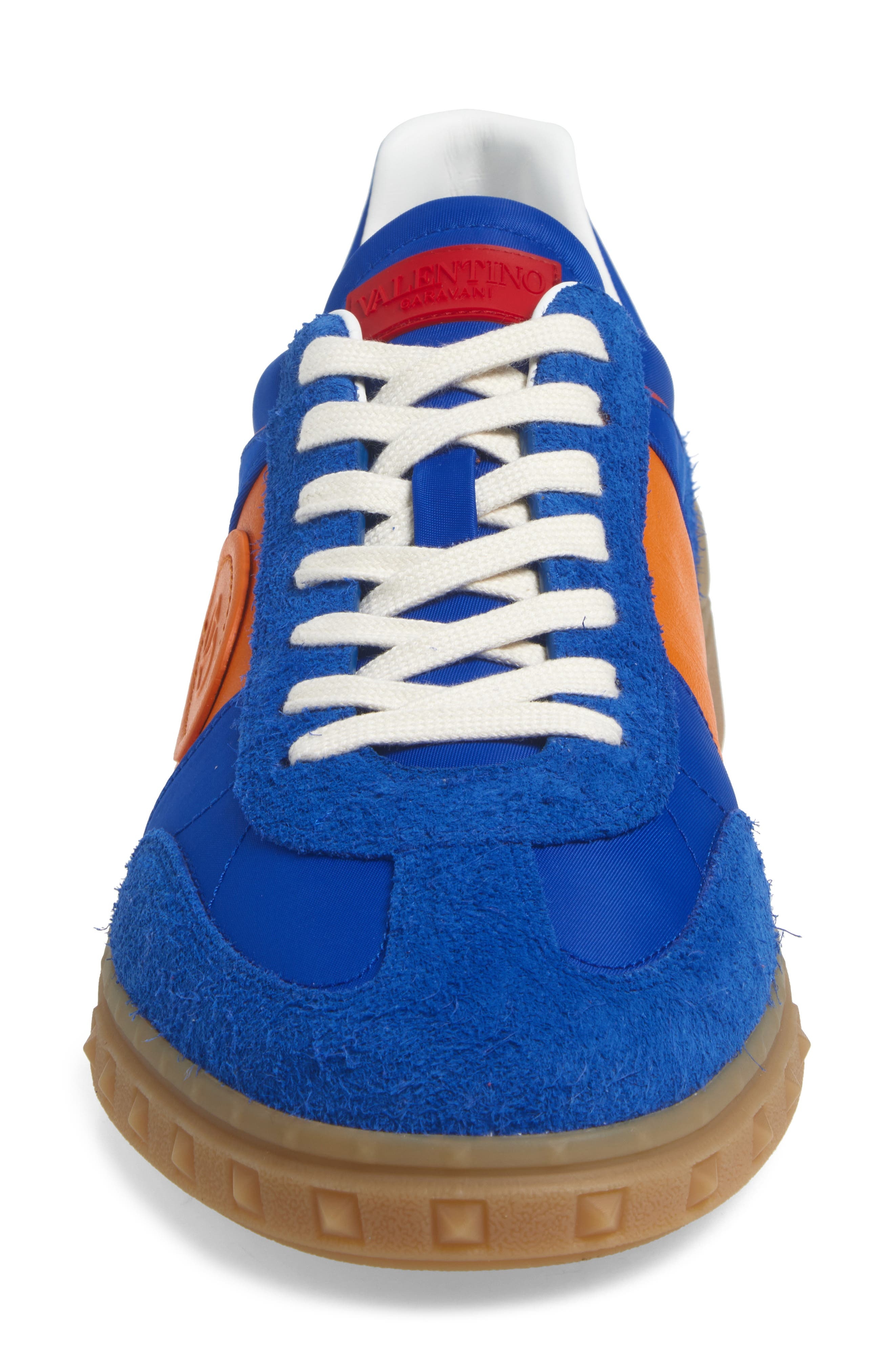 Valentino Garavani Upvillage Low Top Sneaker in Acid Blue/Pumpkin at Nordstrom - 4