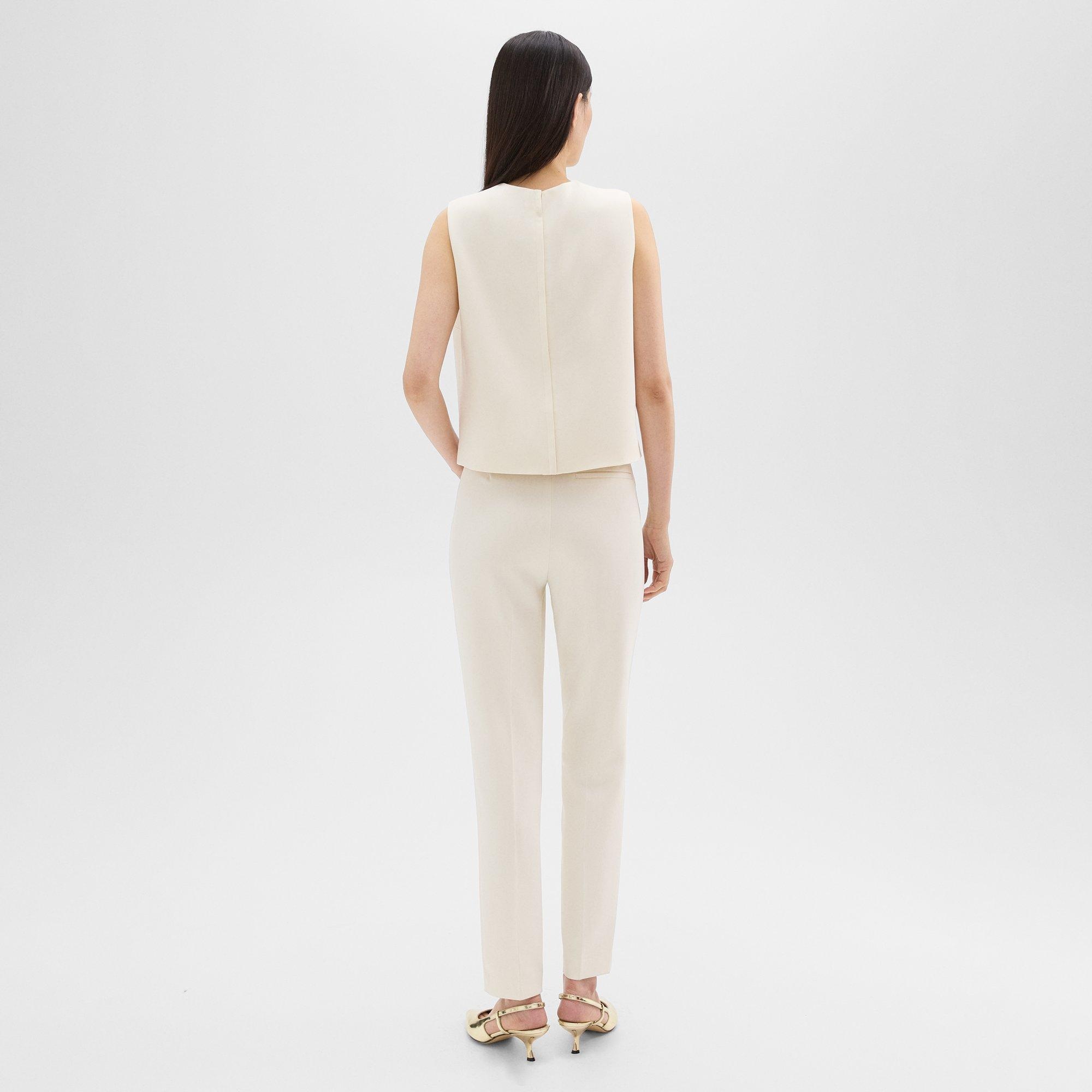 Treeca Full Length Pant in Admiral Crepe - 4