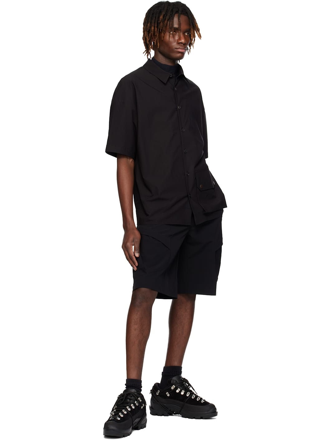 Black Half Sleeve Shirt - 4