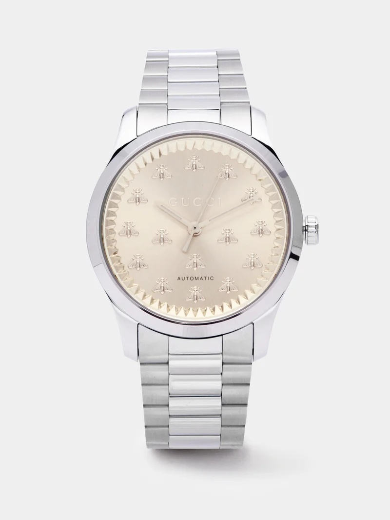 G-Timeless 38mm stainless-steel watch - 1