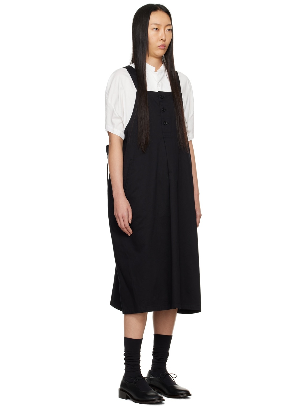 Black Overall Maxi Dress - 2