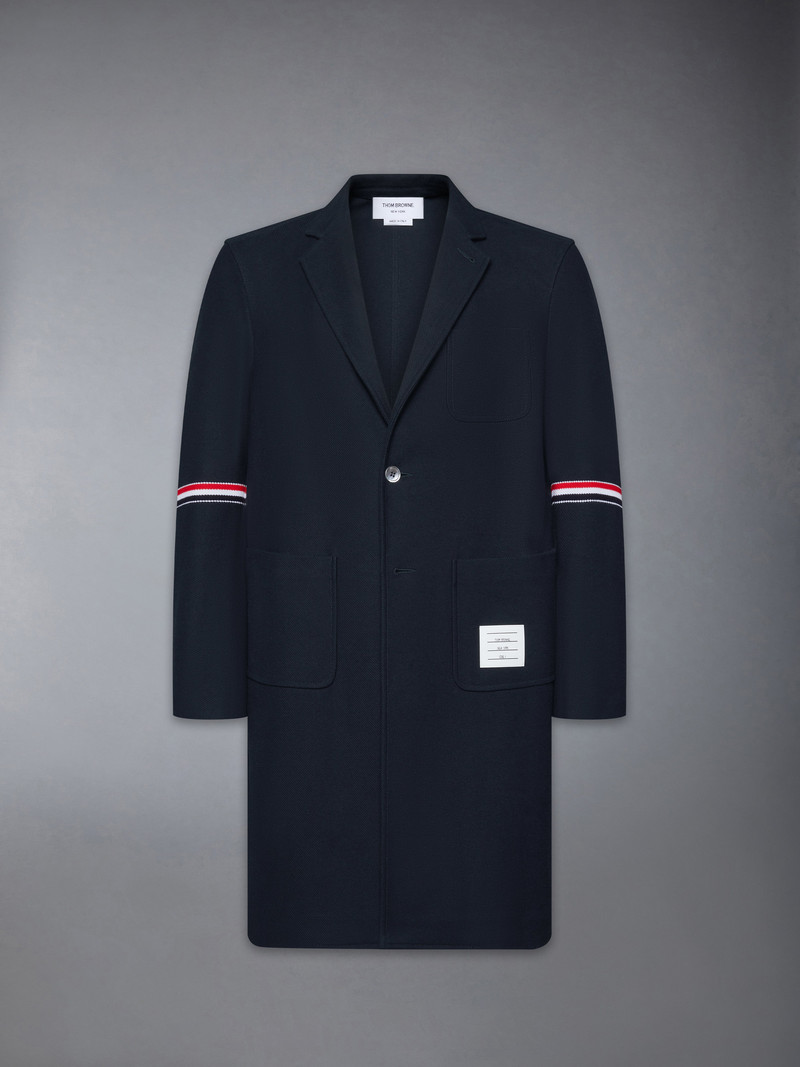 DOUBLE FACE TECH TWILL 4-BAR SACK OVERCOAT 1