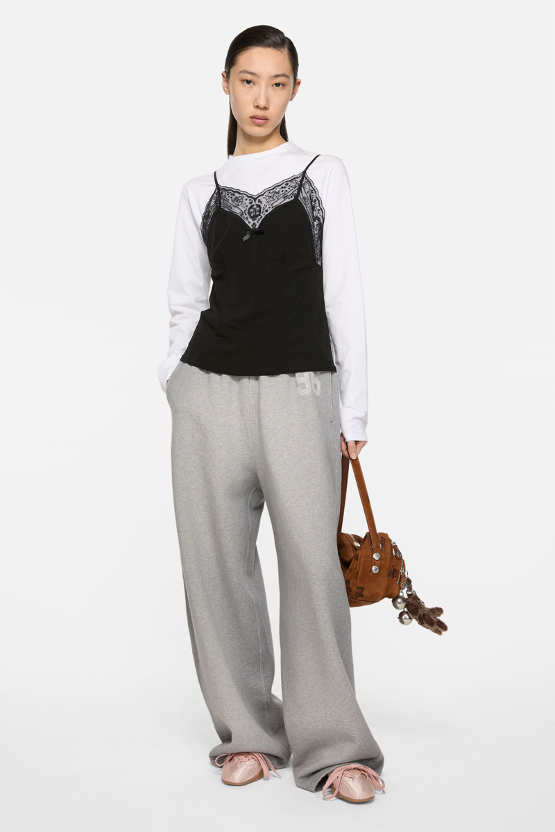 Acne Studios Logo sweatpants - Grey Melange outlook