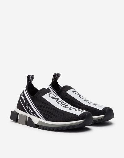 Dolce & Gabbana Stretch jersey Sorrento sneakers with logo outlook