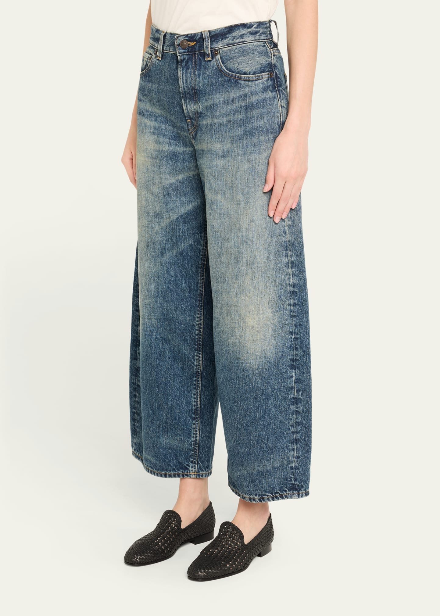 Cropped Roomy Jeans - 4