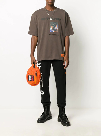 Heron Preston swan-print logo T-shirt outlook