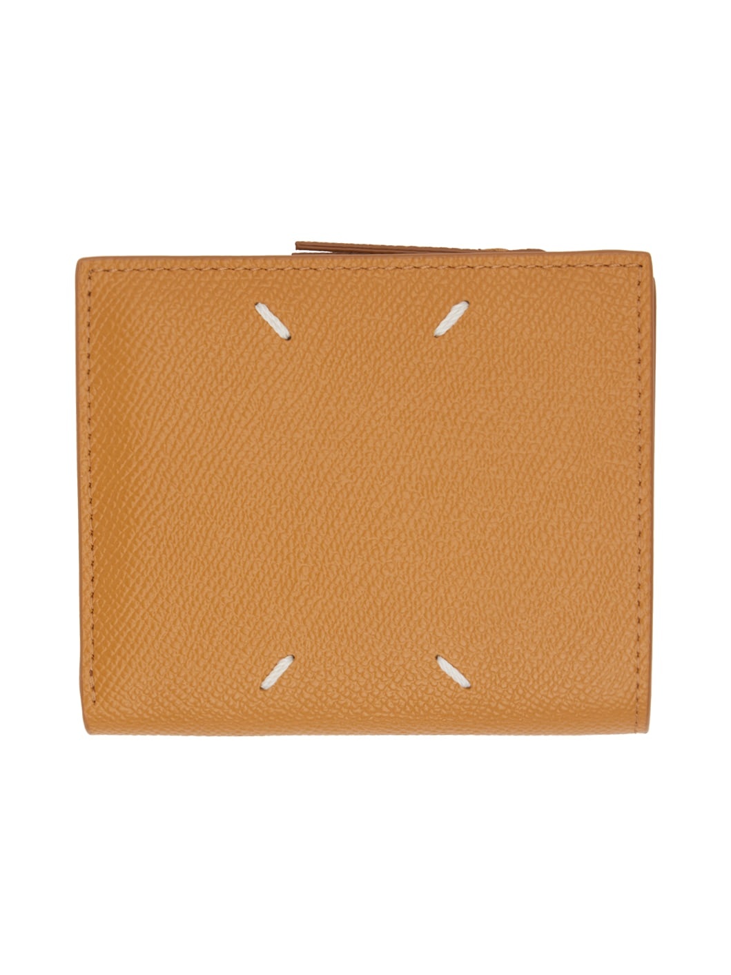 Orange Four Stitches Wallet - 2