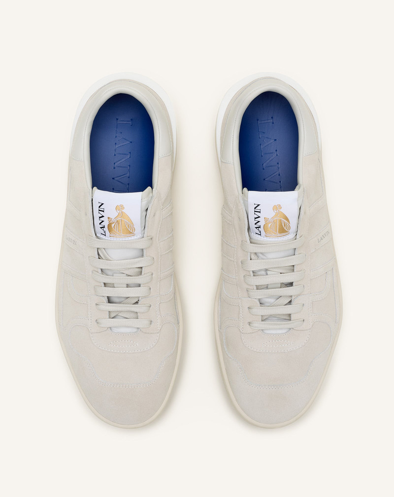 WHITE CLAY SNEAKERS IN MESH AND LEATHER 4