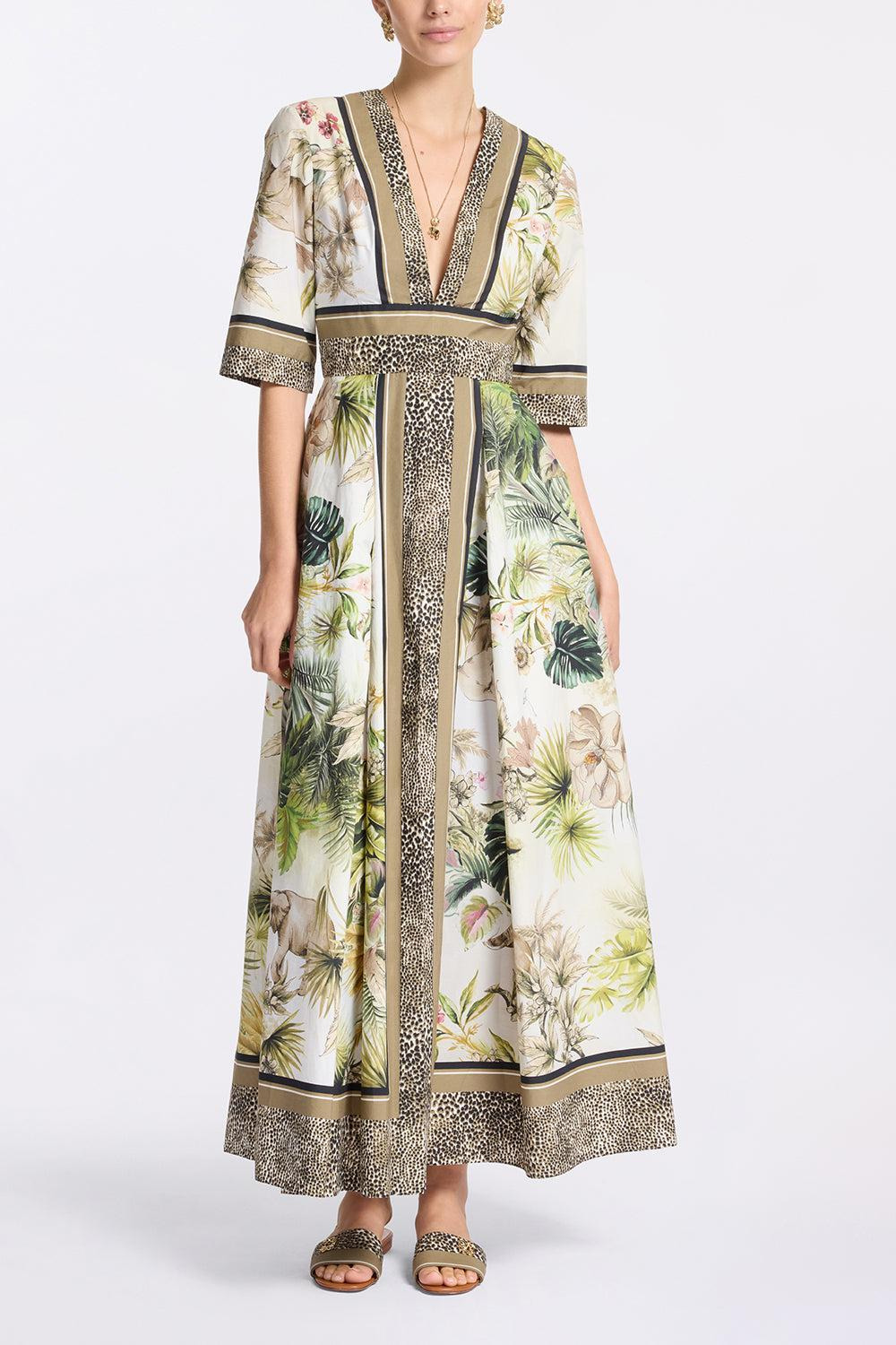 Printed Cotton Midi Dress - 2