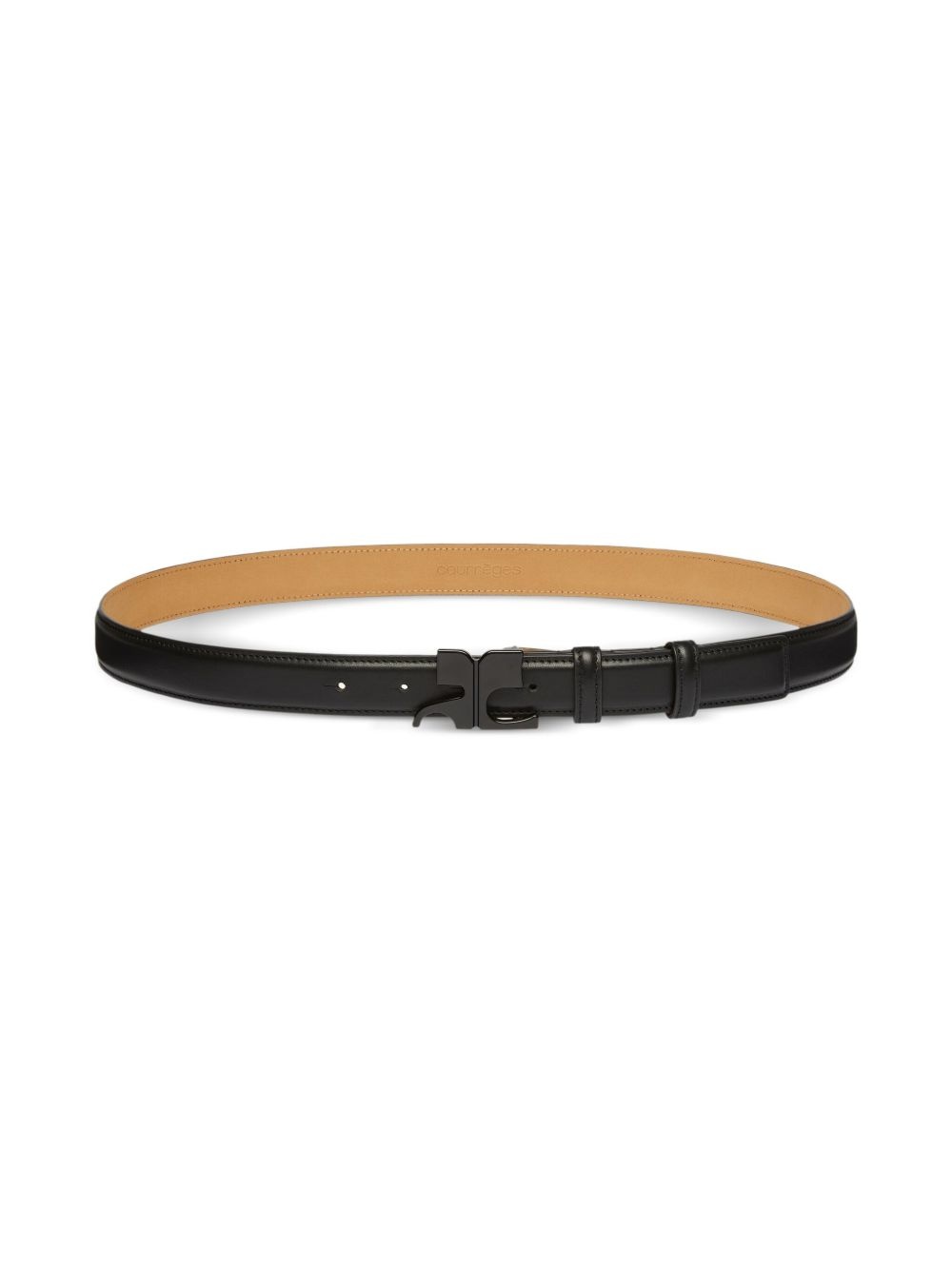 logo-buckle belt - 2