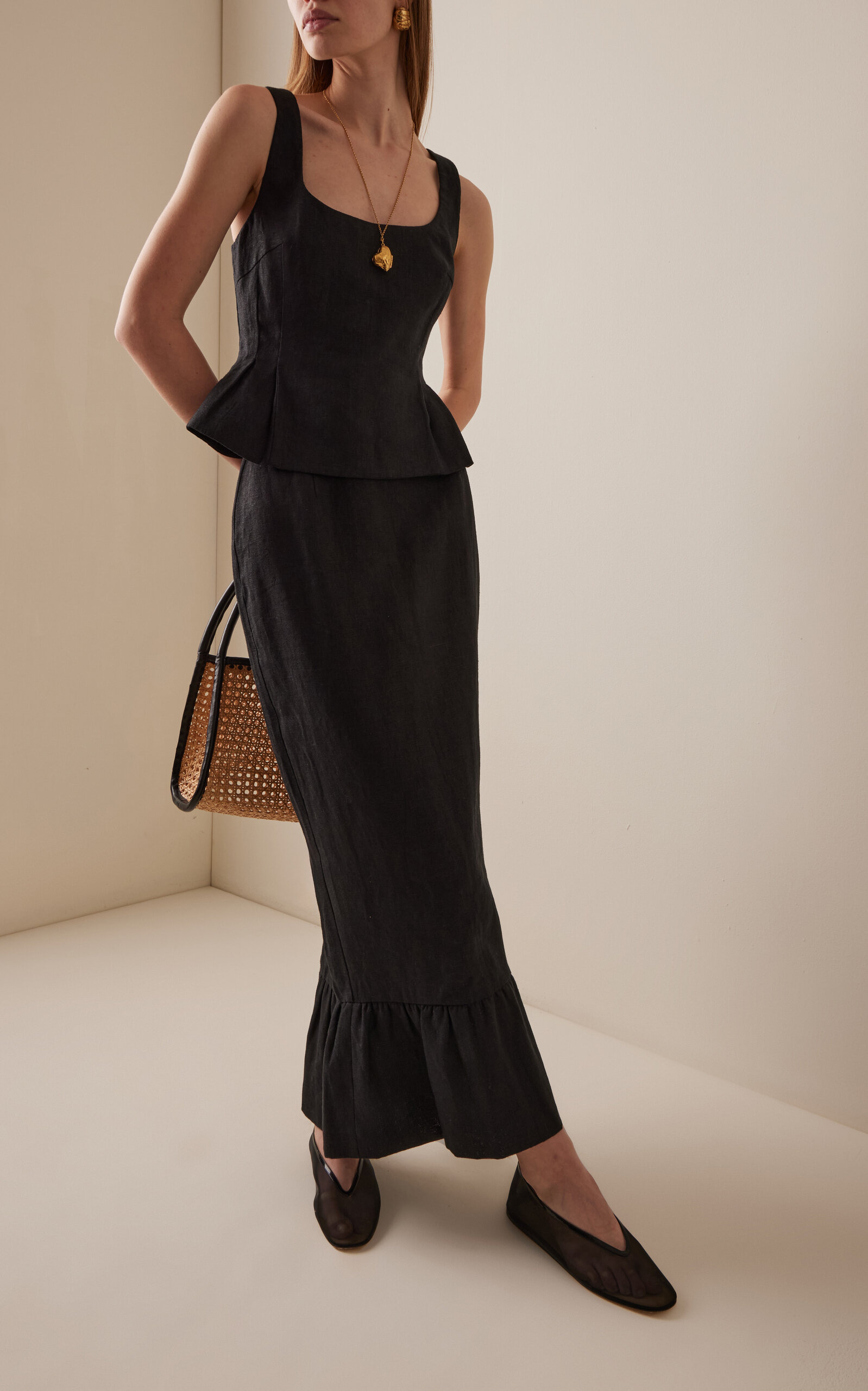 Rosalie Linen Top black - 3