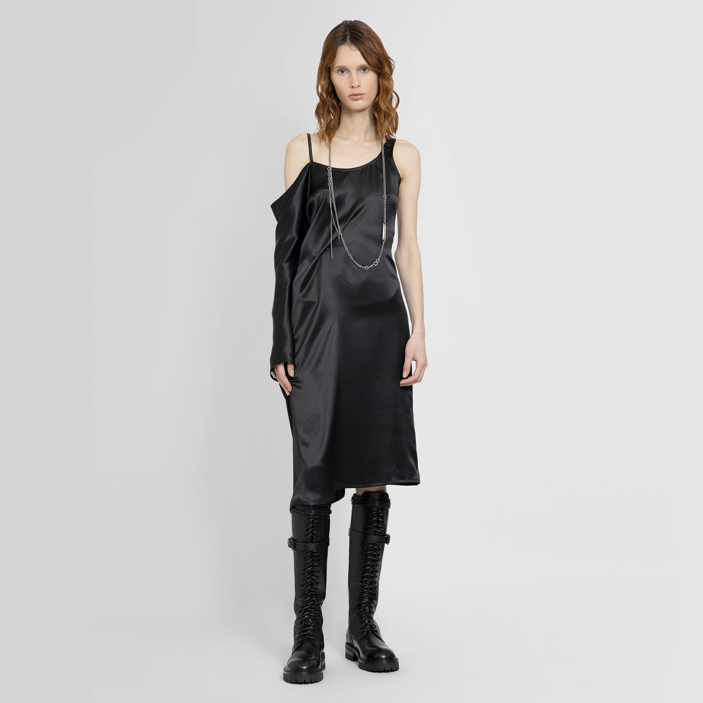 ANN DEMEULEMEESTER WOMAN BLACK DRESSES - 5