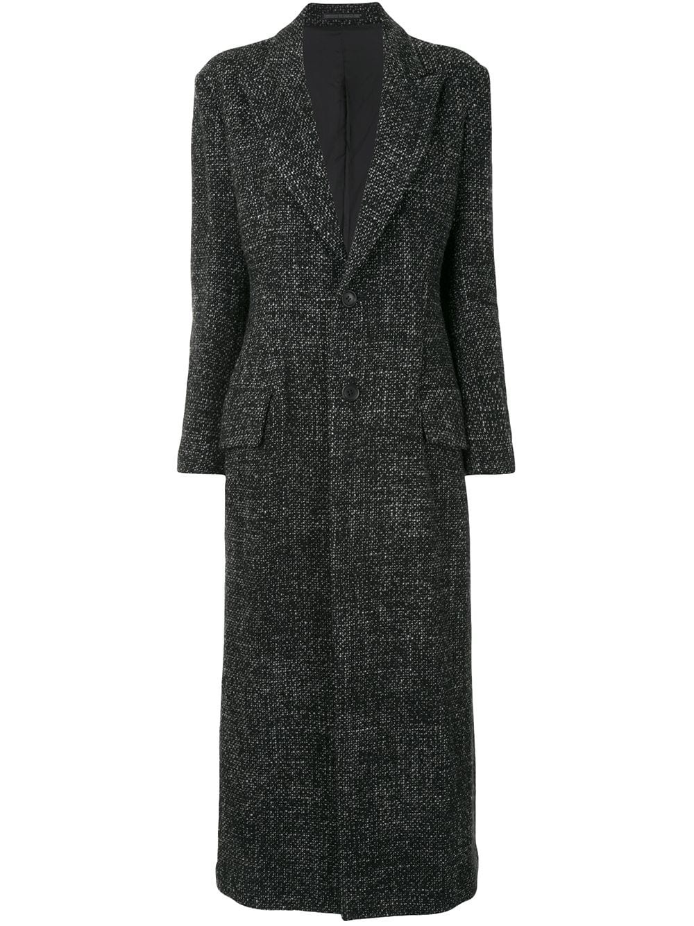 handkerchief hem wool coat - 1