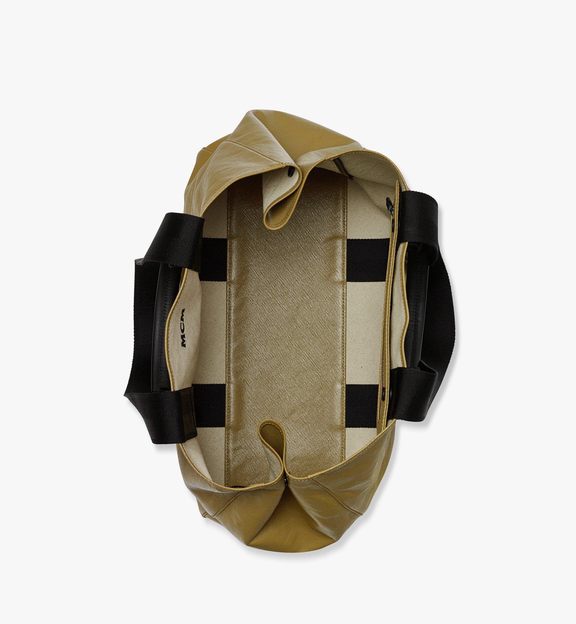 Reversible Diamond Tote in Canvas Leather Mix - 4