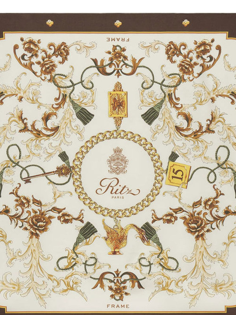 FRAME x Ritz Paris printed scarf outlook