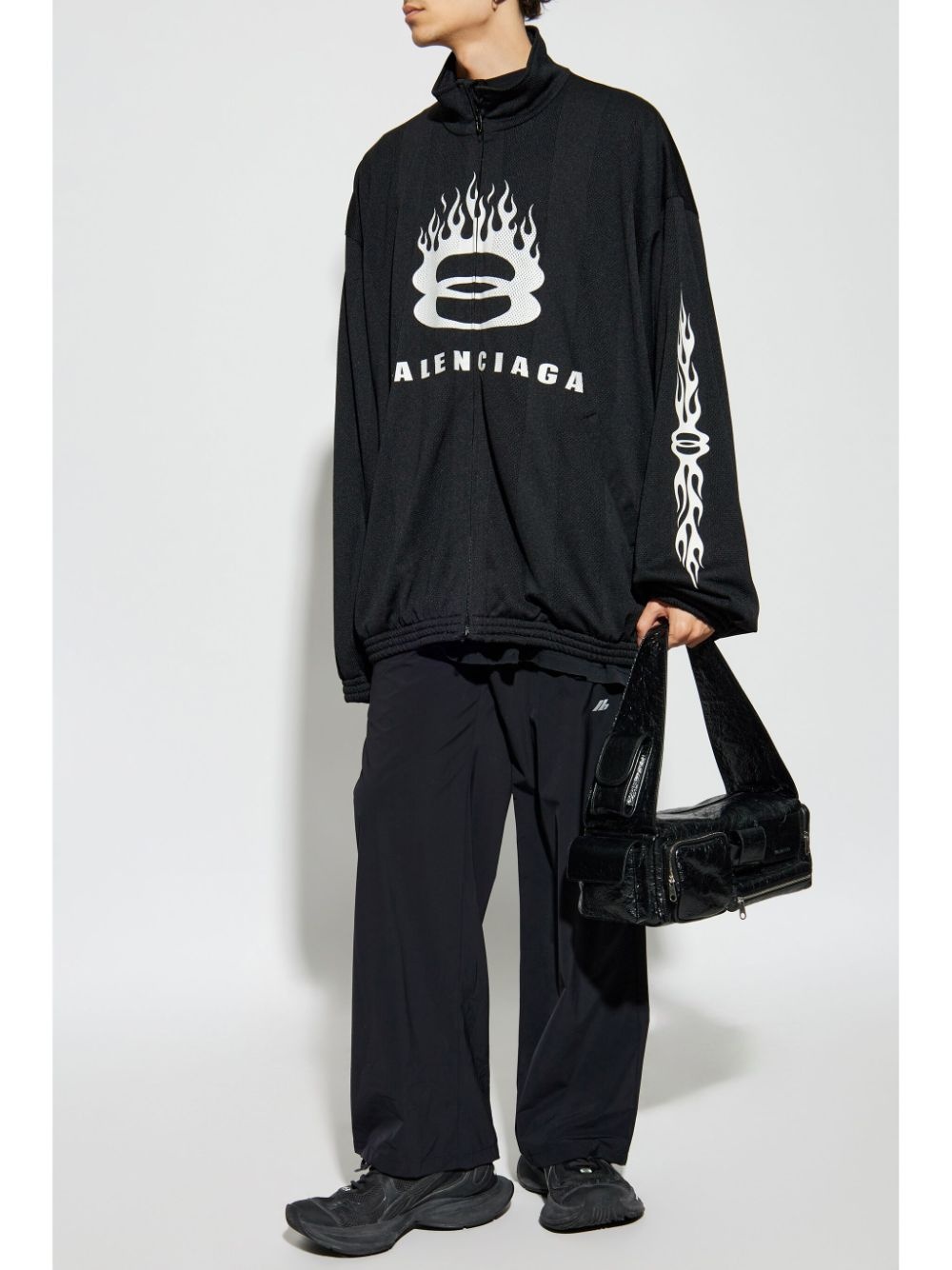 logo-print jacket - 2