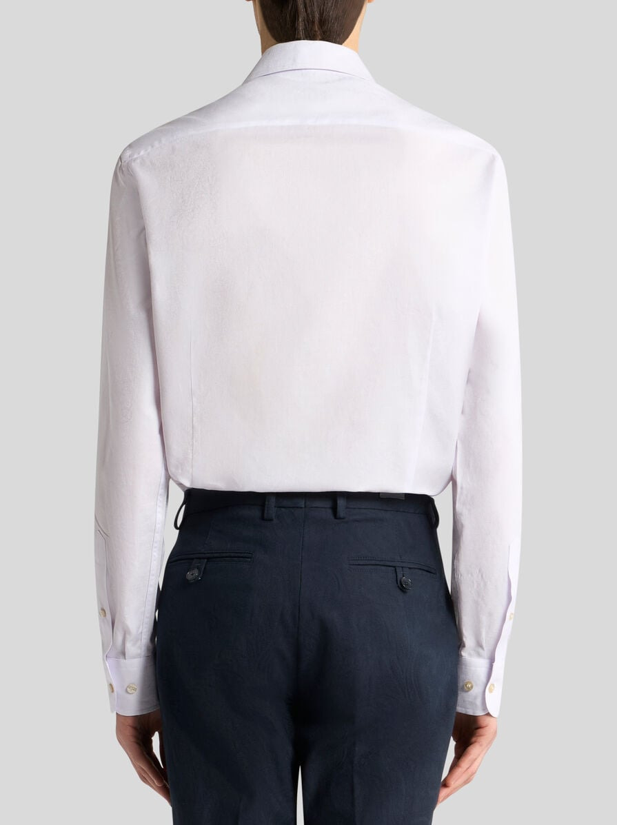 COTTON JACQUARD SHIRT WITH GECKO MOTIF - 4