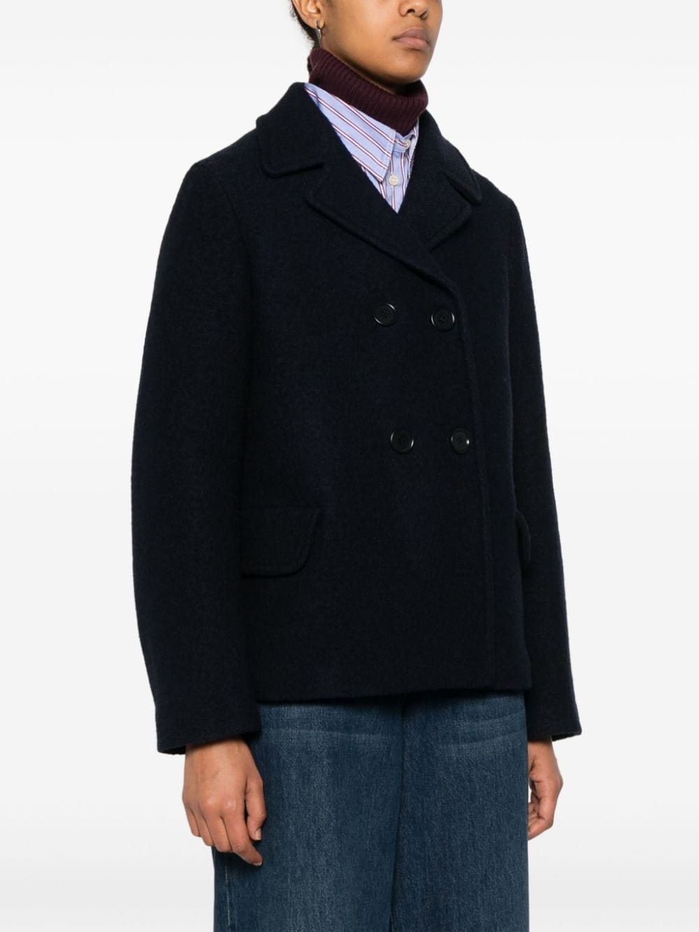 boiled-wool jacket - 3
