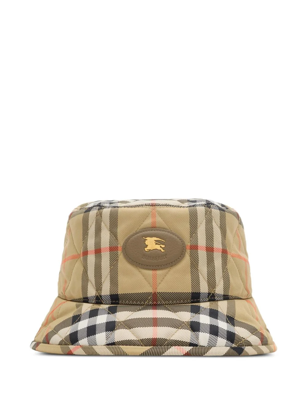 quilted Horseshoe bucket hat - 1