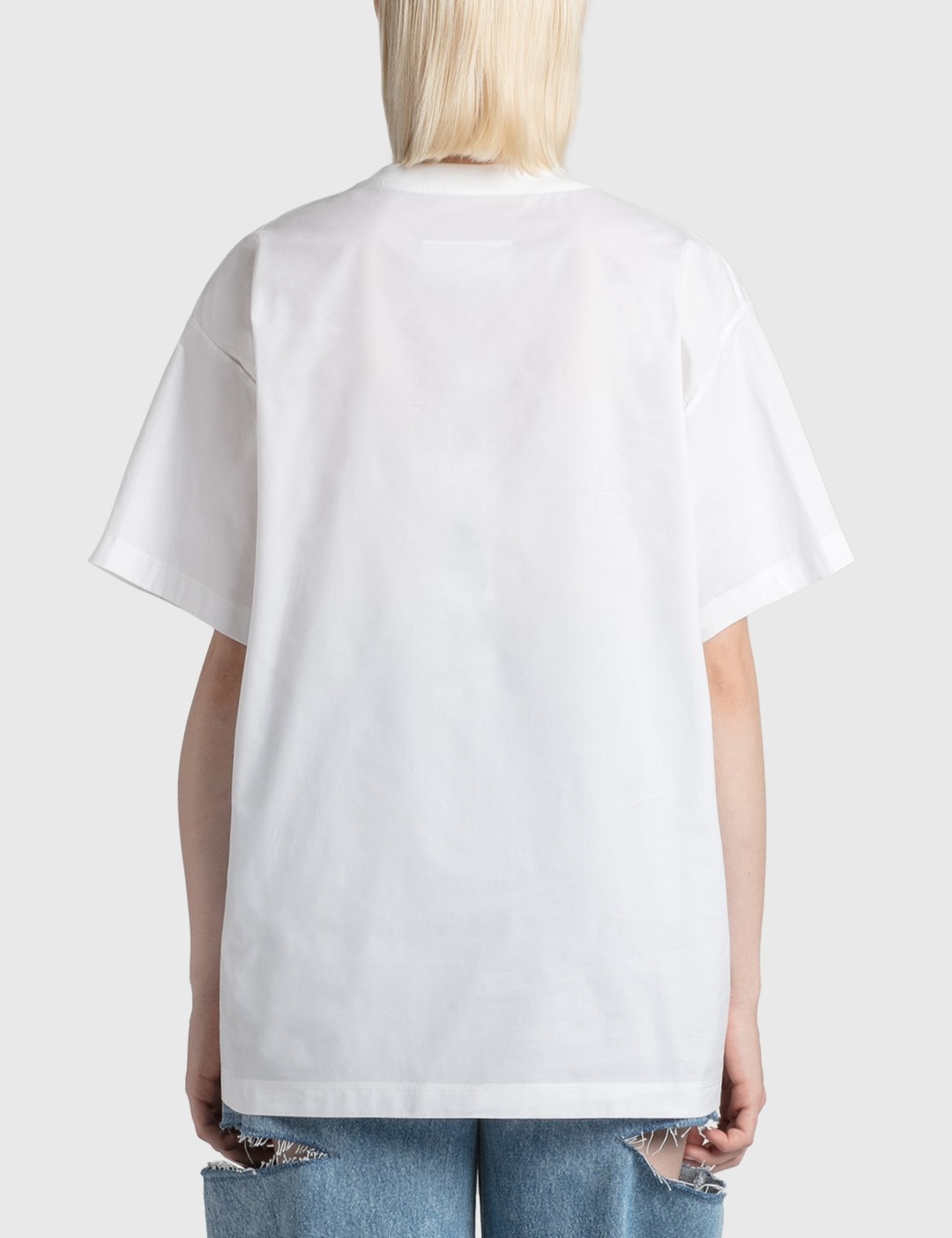COTTON POPLIN LOGO T-SHIRT - 3