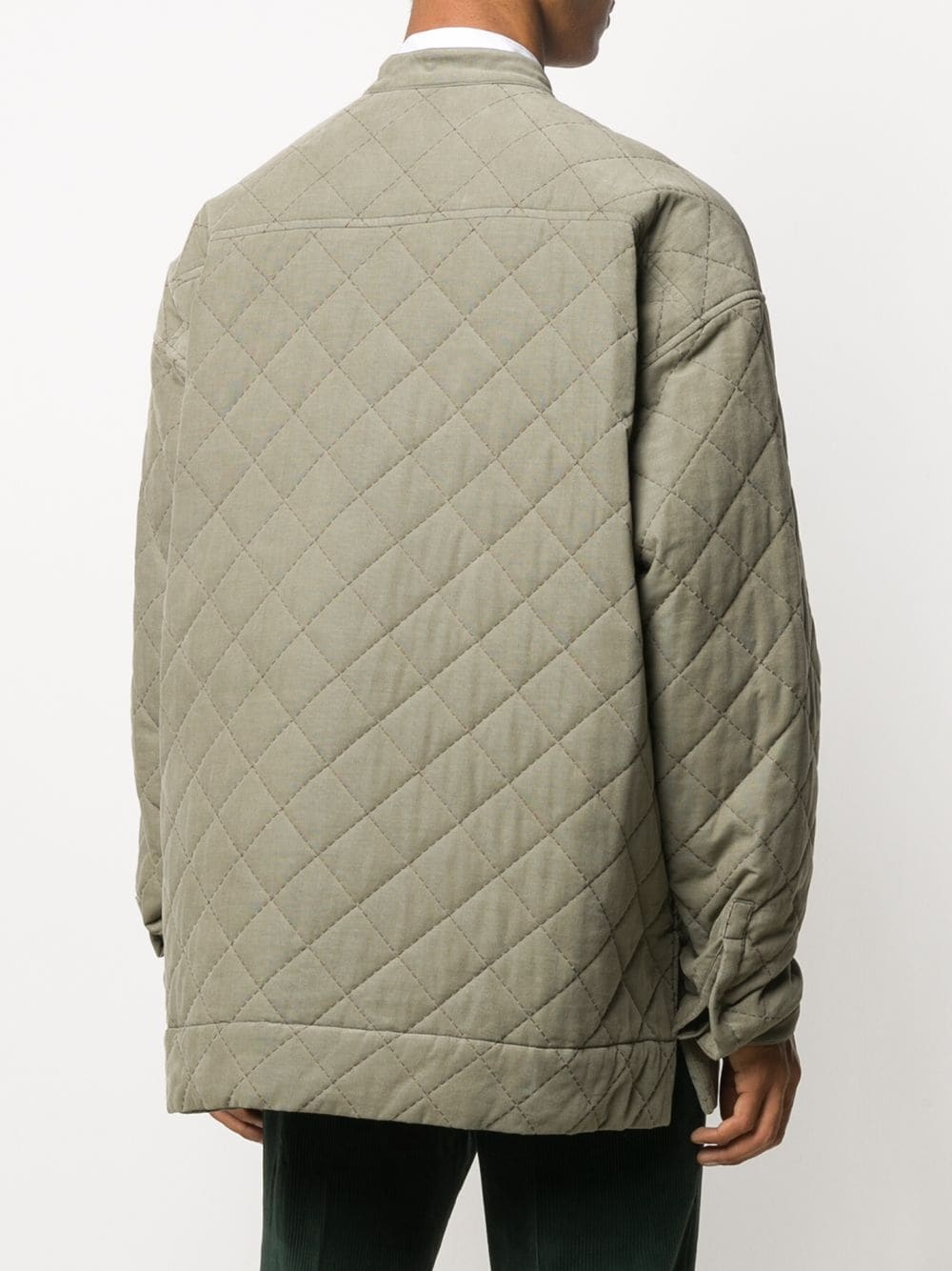 quilted oversized-fit jacket - 4