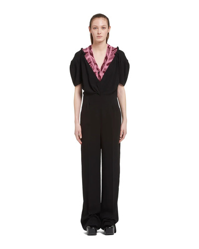 Prada Sablé jumpsuit with jacquard detail outlook