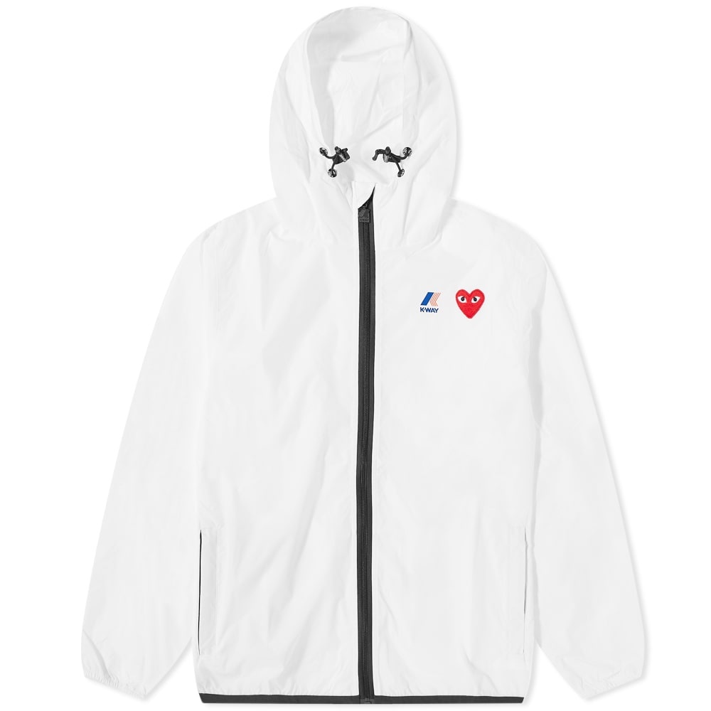 Comme des Garcons Play x K-Way Full Zip Packable Jacket - 1