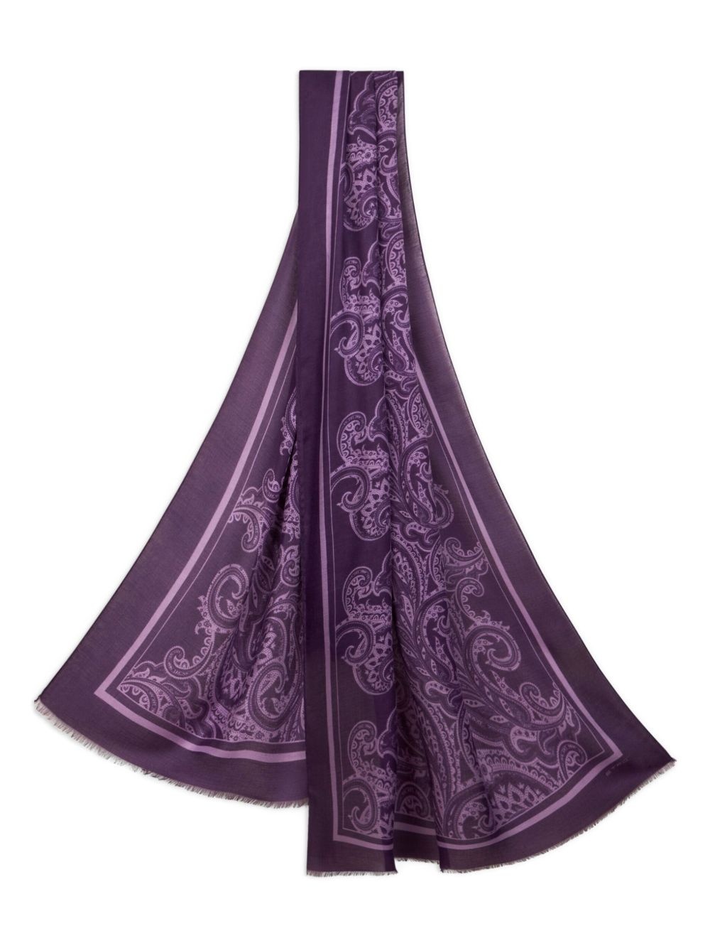 paisley-print scarf - 3