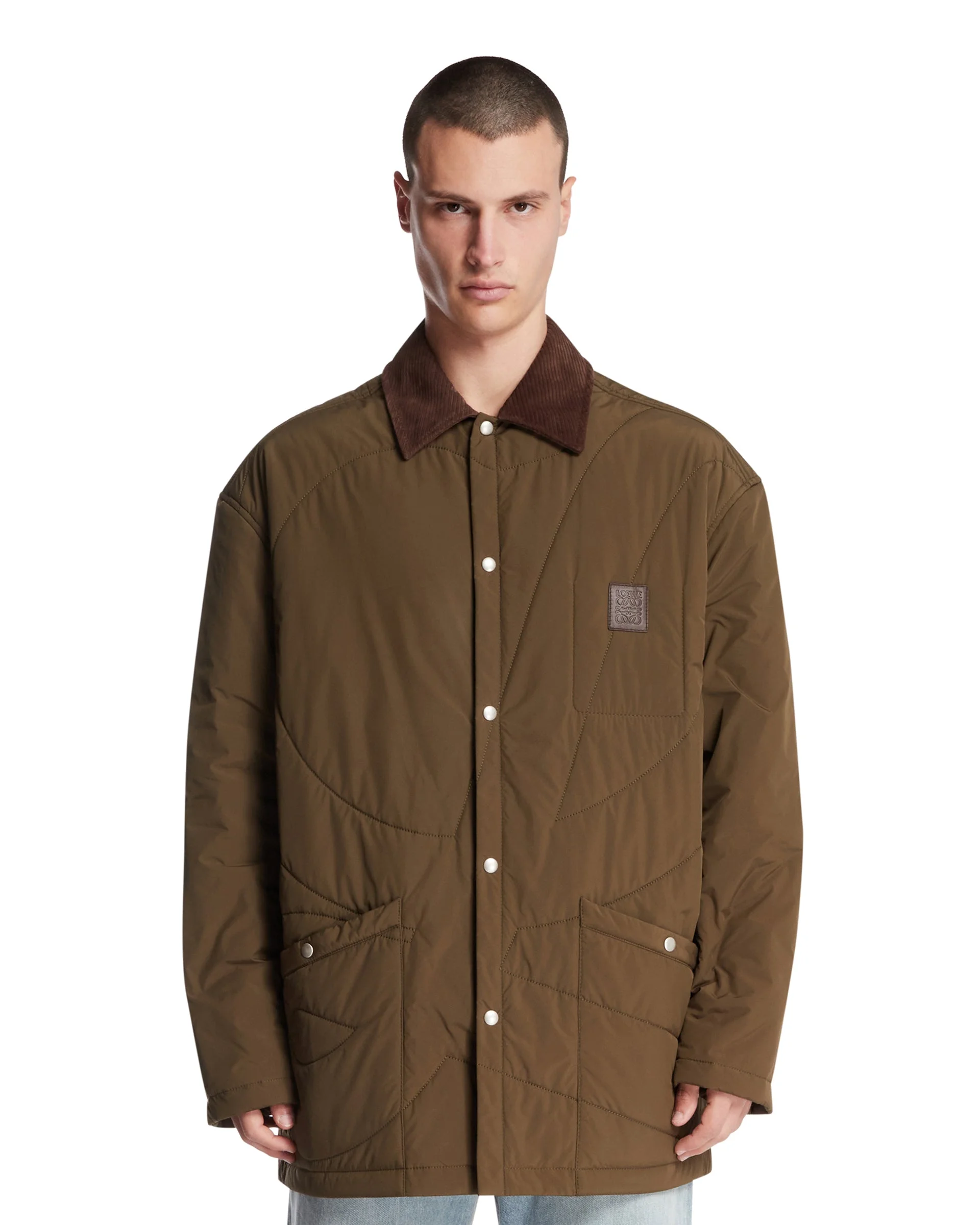 Green Padded Overshirt - 1